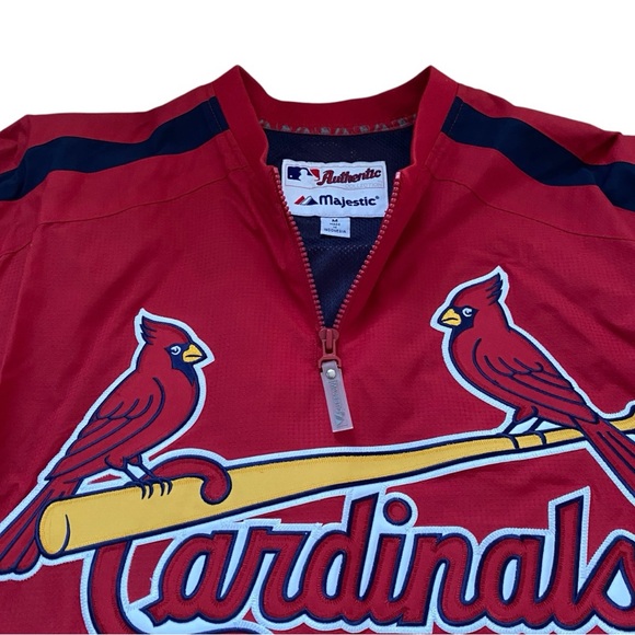 ❗️SOLD❗️Majestic Athletic MLB St. Louis Cardinals Windbreaker Pullover Jacket - Picture 2 of 15